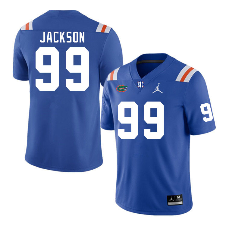 Men #99 Cam Jackson Florida Gators College Football Jerseys Stitched-Retro